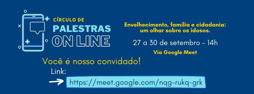 Dia do Idoso com palestras on line